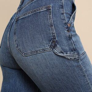 Daze Denim | Far Out Wide Leg Utility Jeans | Medium Wash